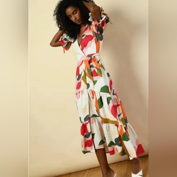 Hutch Dresses & Skirts - Hutch Multicolor Abstract Midi Dress